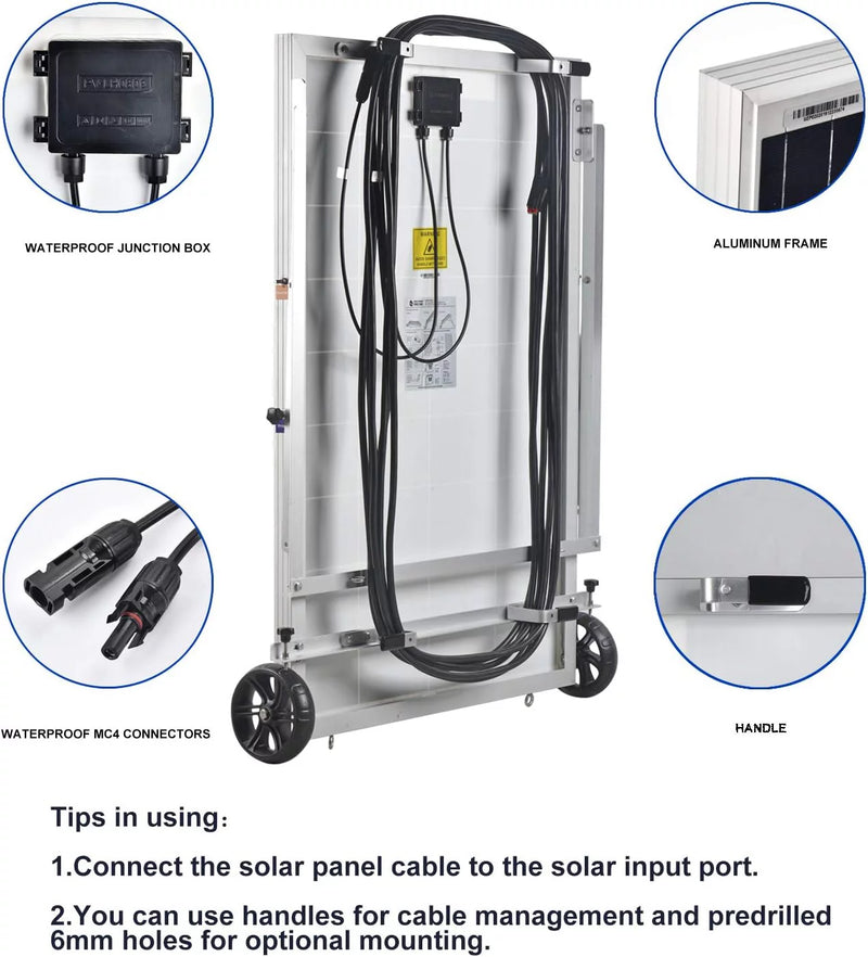 HKNGAUWE Goldwe System Generator W/Solar Panel & Wind Turbine