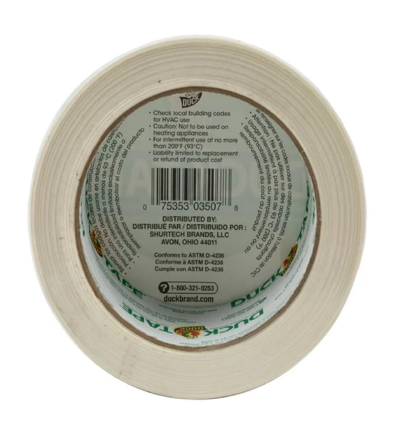 Duck Tape Brand White Duct Tape, 1.88 In. X 20 Yd.