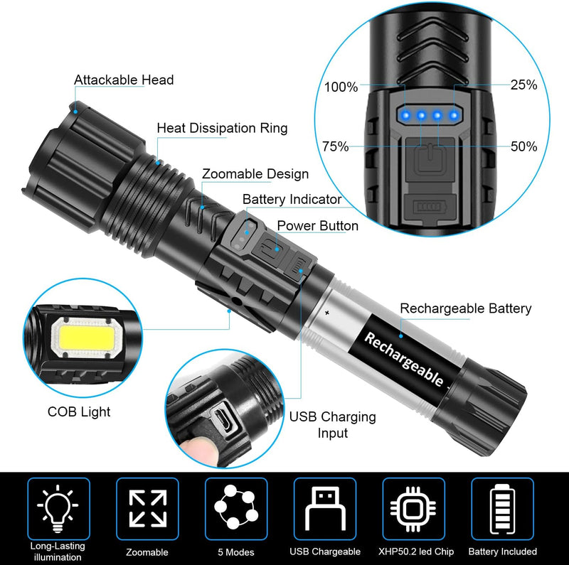 High Lumens Waterproof Led Flashlights