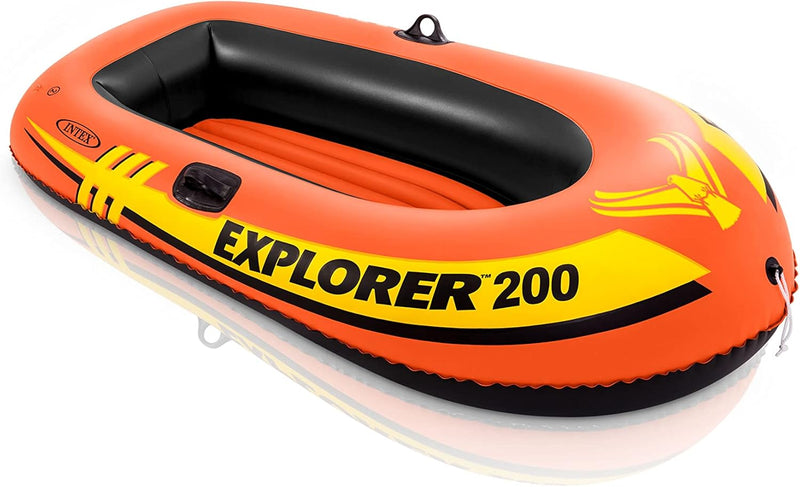 Explorer Inflatable Boat Series: Dual Air Chambers – Welded Oar Locks – Grab Handles – Bow Rope – Sporty Design