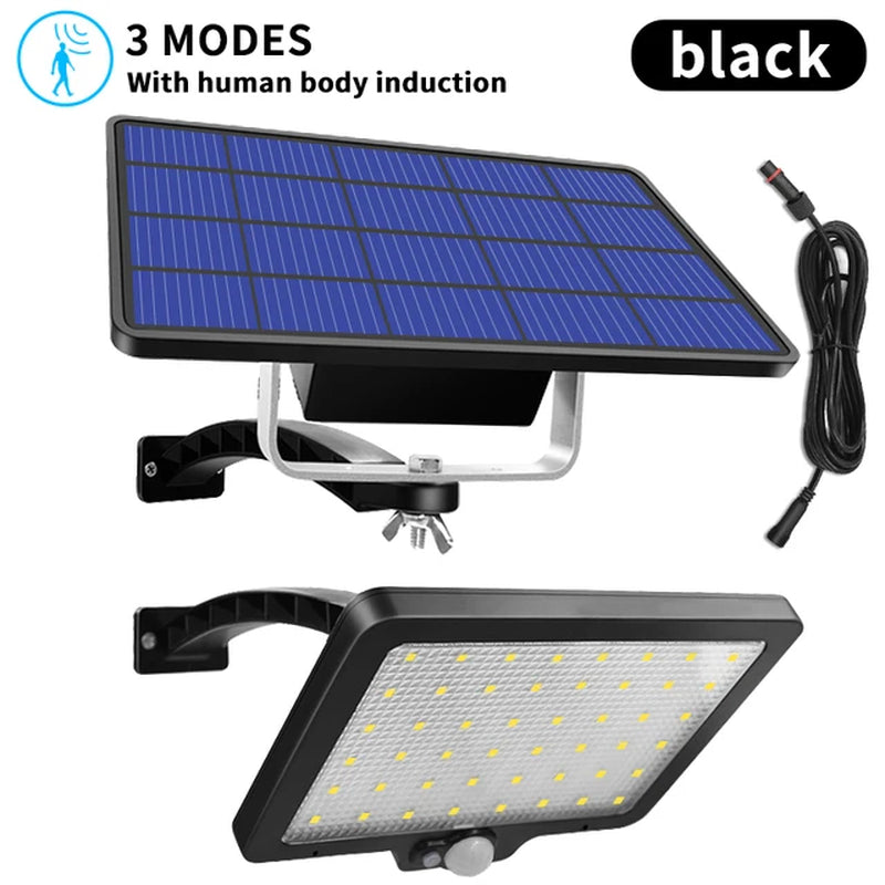 48-LED Solar Lamp for Outdoor Security Lighting