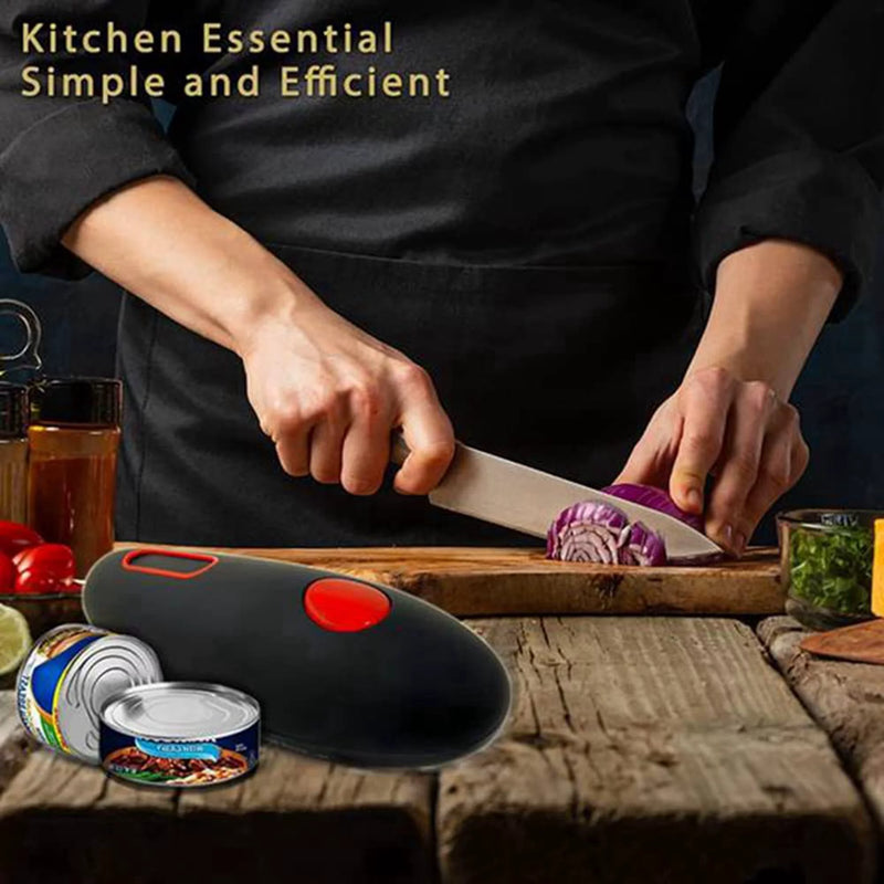 Electric Can Opener, No Sharp Edge,Auto Electric Can Opener,Open Your Cans with a Simple Push of Button - Automatic,Can Opener Electric for Seniors,Kitchen Auto Electric Can Opener，Home，Restaurant