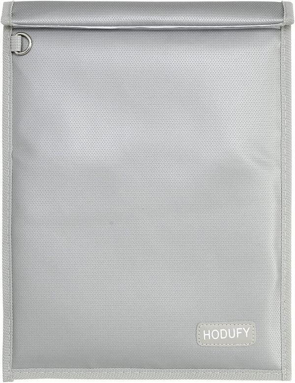 Faraday Bag for Tablets (15 X 10 Inches), Faraday Bags for Phones & Key Fobs, Faraday Cage, Fireproof & Water Resistant Bag, Anti-Theft Pouch, Anti-Hacking Case Blocker (Grey)