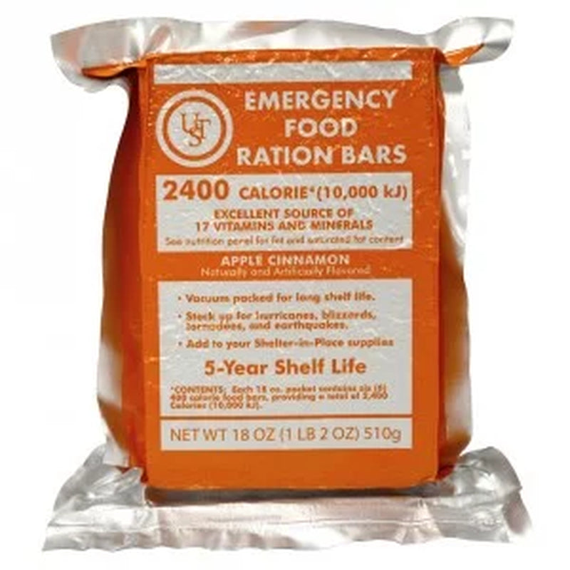 Emergency Food Ration Bar, 5-Year Shelf Life, 6 Servings