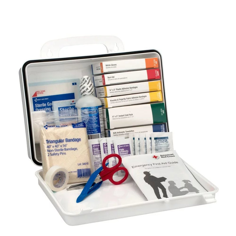 First Aid Kit W/House,85Pcs,3X7",Wht 220-O