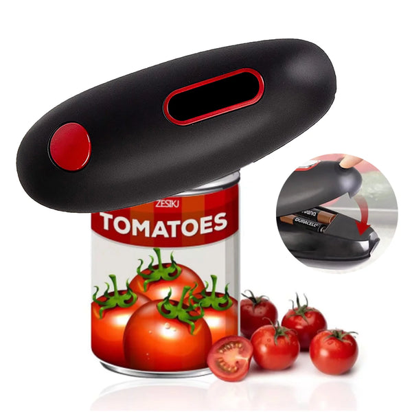 Electric Can Opener, No Sharp Edge,Auto Electric Can Opener,Open Your Cans with a Simple Push of Button - Automatic,Can Opener Electric for Seniors,Kitchen Auto Electric Can Opener，Home，Restaurant